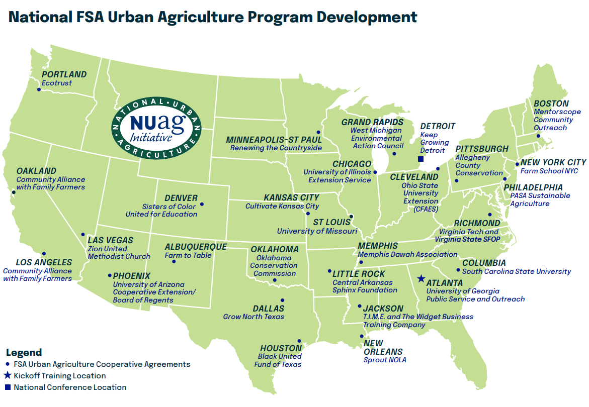 FSA Urban Ag US Map